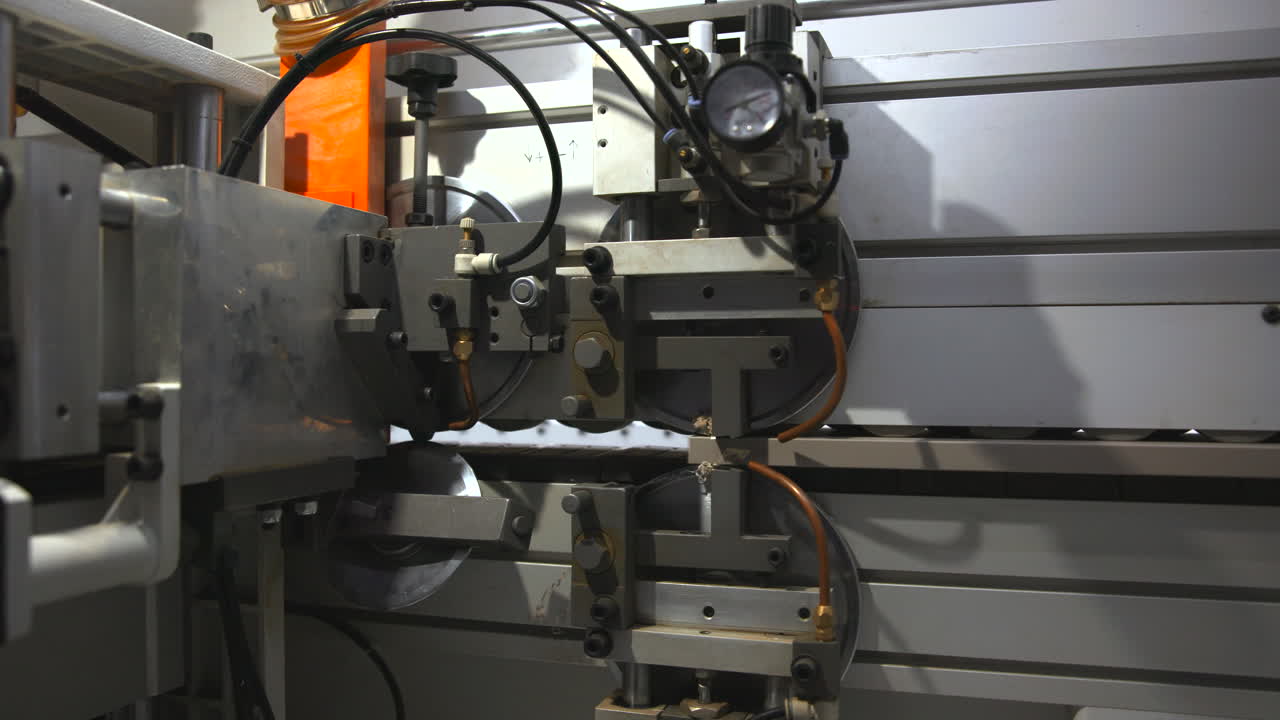 Close-up of industrial machine