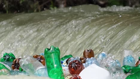 lots of plastic trash in a mountain river the problem of ecology lots of plastic trash in a mountain river the problem of ecology video