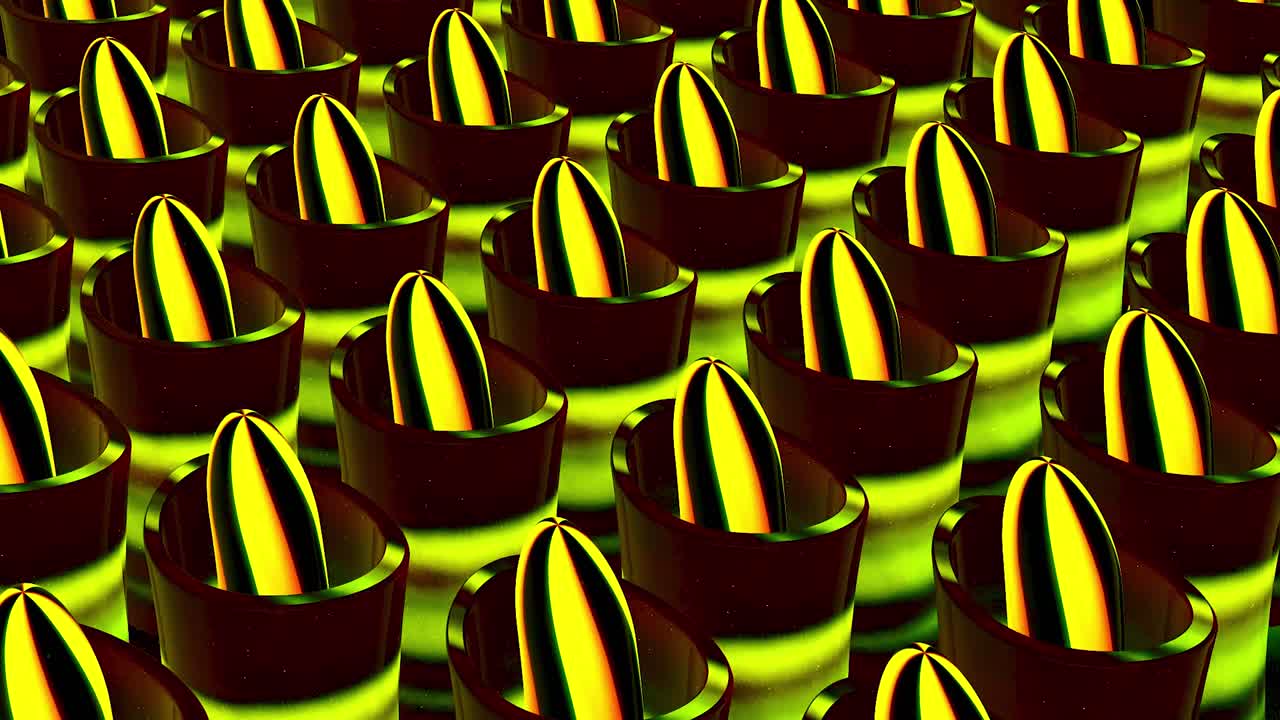 patrón geométrico abstracto con cilindros y elipses