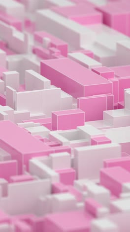 abstract pink and white geometric blocks