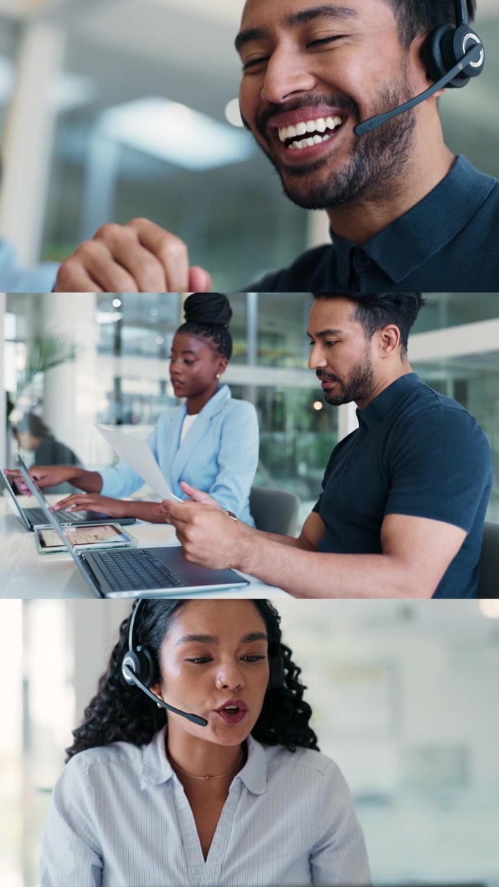 Diverse Business Team Collaborating in Modern Office