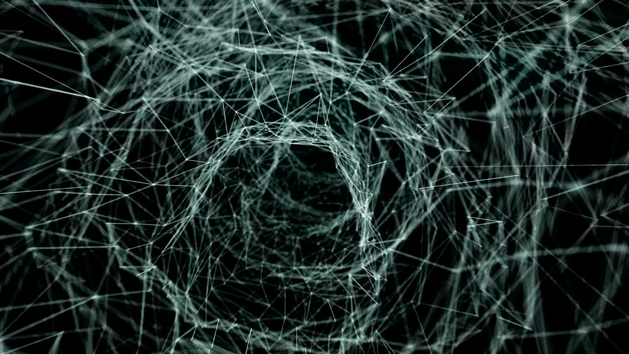 abstracto del espacio digital. túnel de datos de canal de pelado.