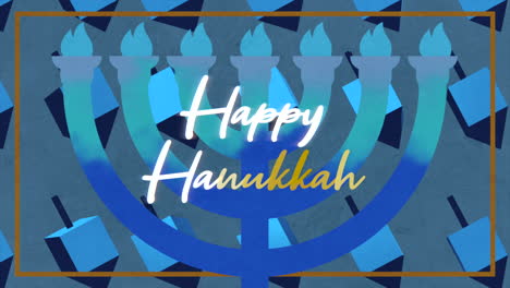 Happy-Hanukkah-with-candles-on-blue-gradient