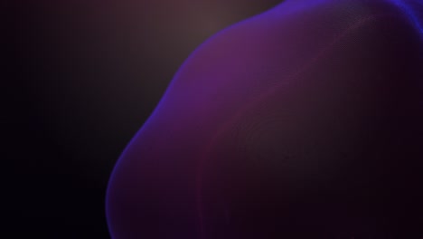 deep purple abstract liquid sphere with dark space backdrop