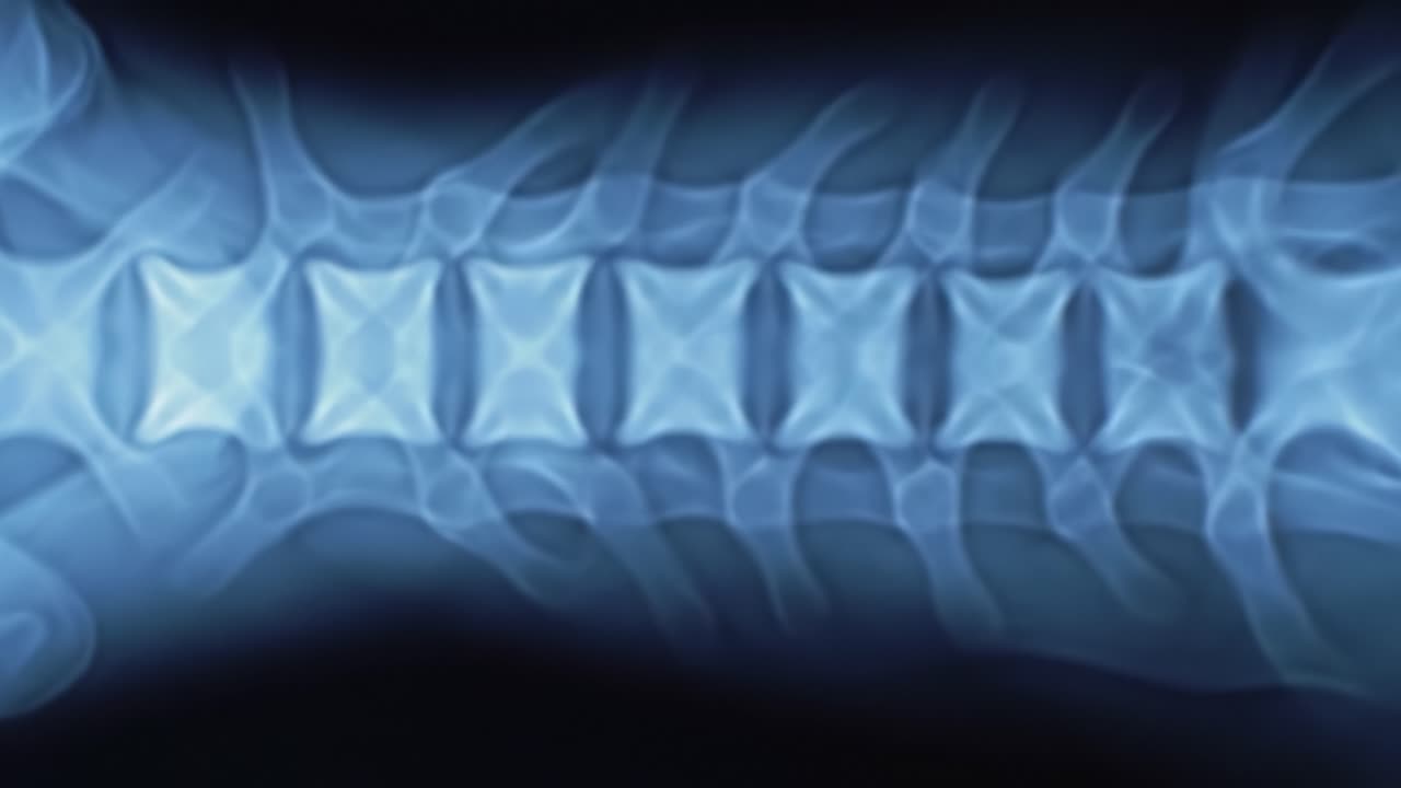 This presentation showcases an intricate view of the human spinal column, highlighting the vertebral alignment and overall structure. A deeper understanding of spinal anatomy is demonstrated.