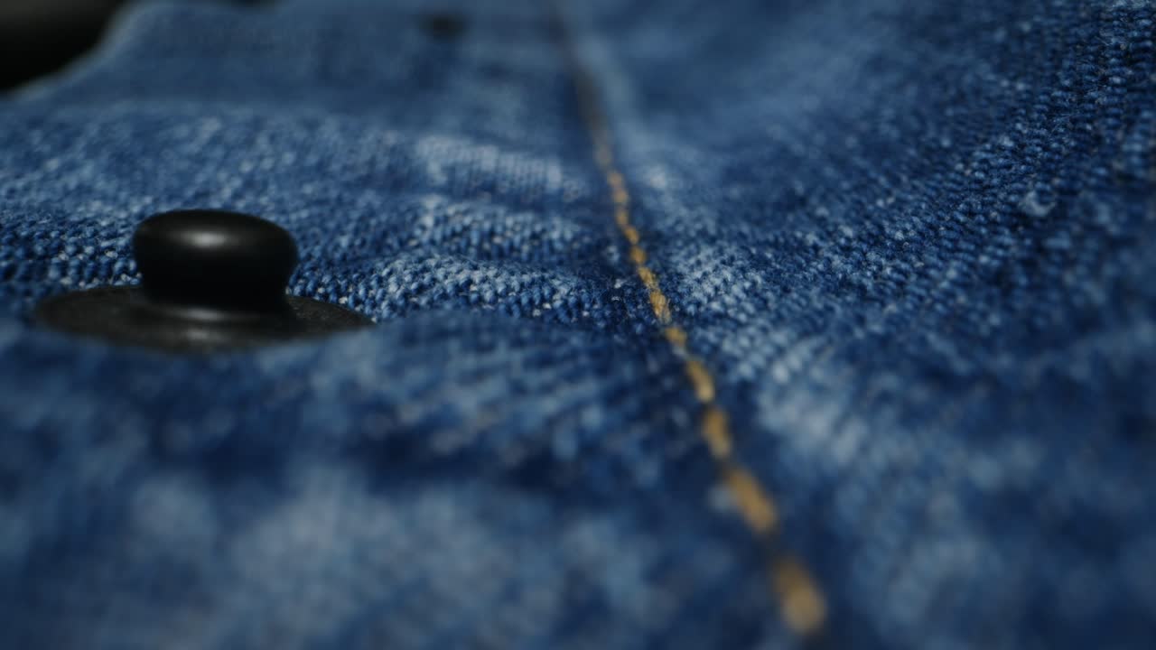 Close-up of Denim Fabric