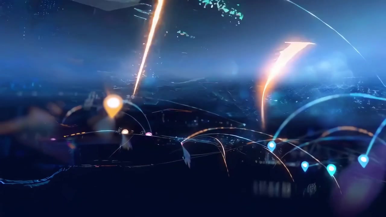 Terra digitale futuristica che mostra connessioni dati globali