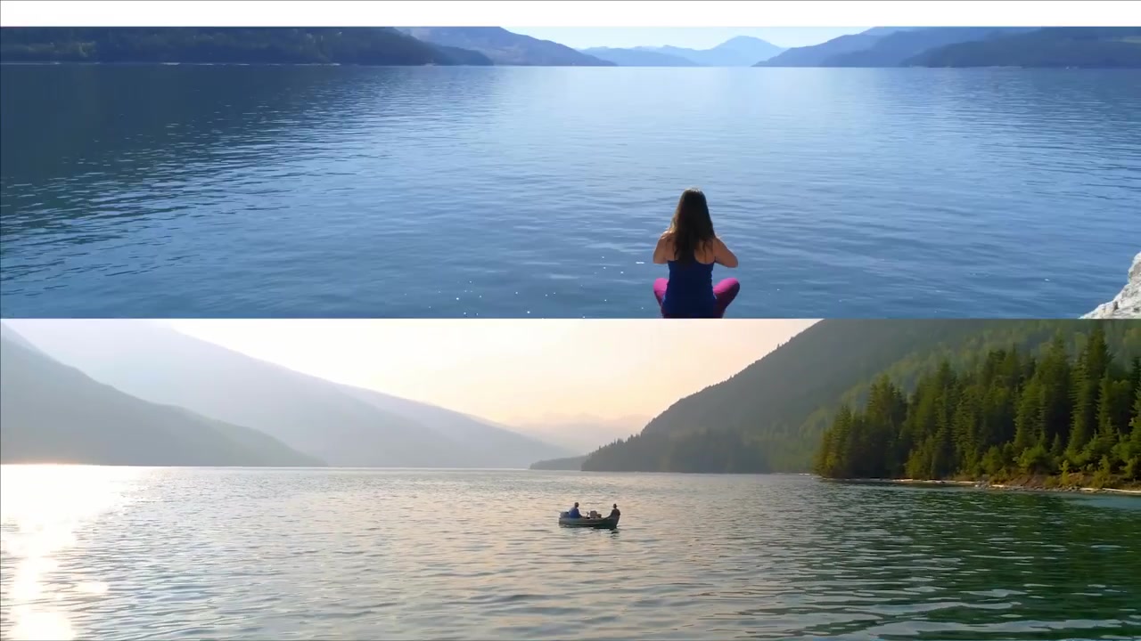 Video Montage Featuring Scenic Lake Landscapes and Outdoor Activities