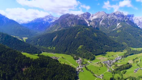 scenic view of the beautiful landscape in the alps