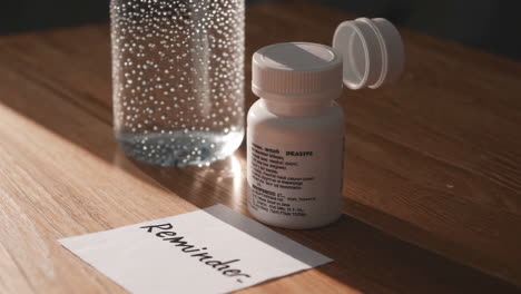 reminder for medication and water
