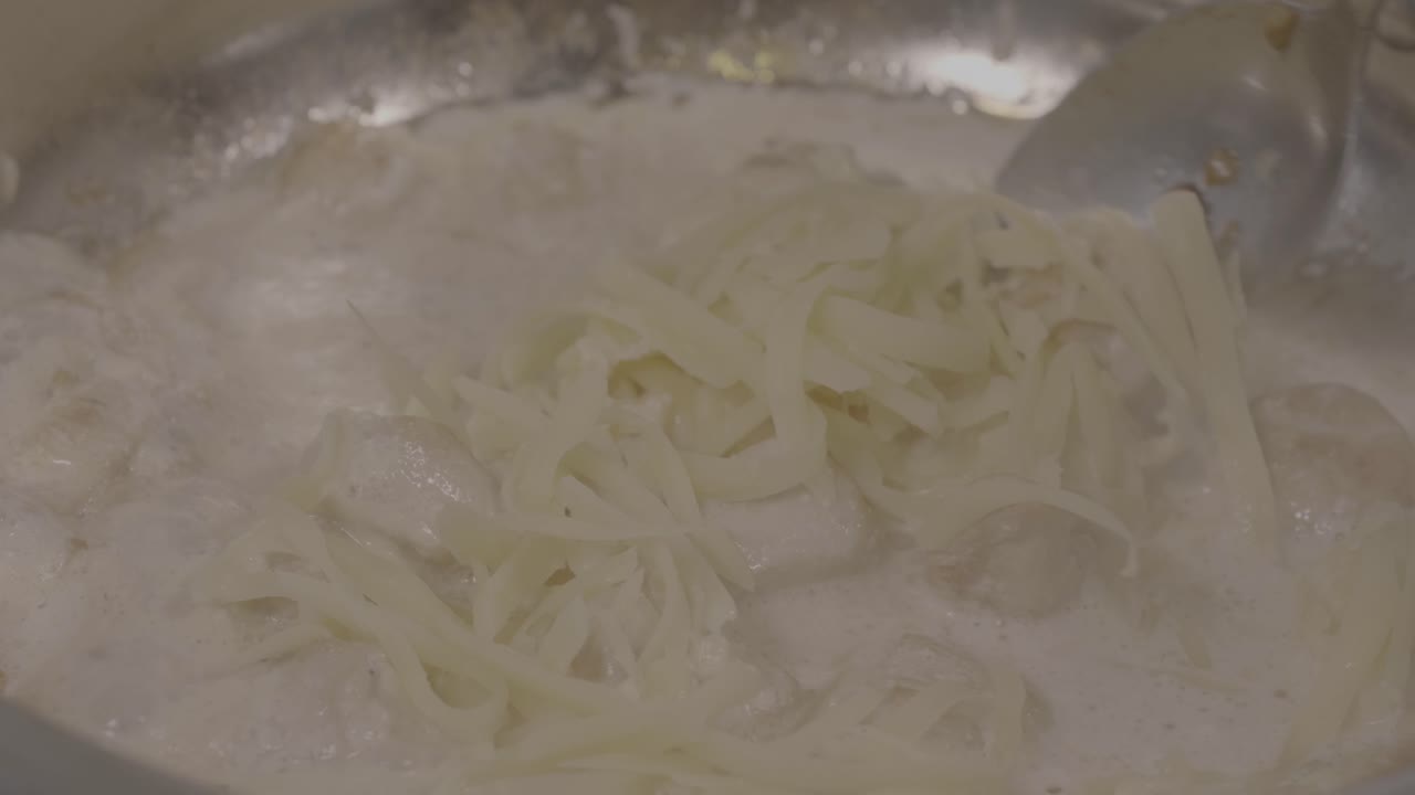 크림 파스타 요리