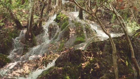 Cascada-En-La-Naturaleza-De-La-Montaña-A-Cámara-Lenta-Con-Arroyo-Y-Fresco-En-Tailandia