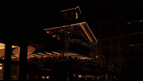 christmas market house in the city center