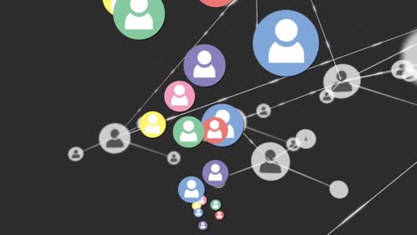 Animation-of-network-connections-with-people-icons