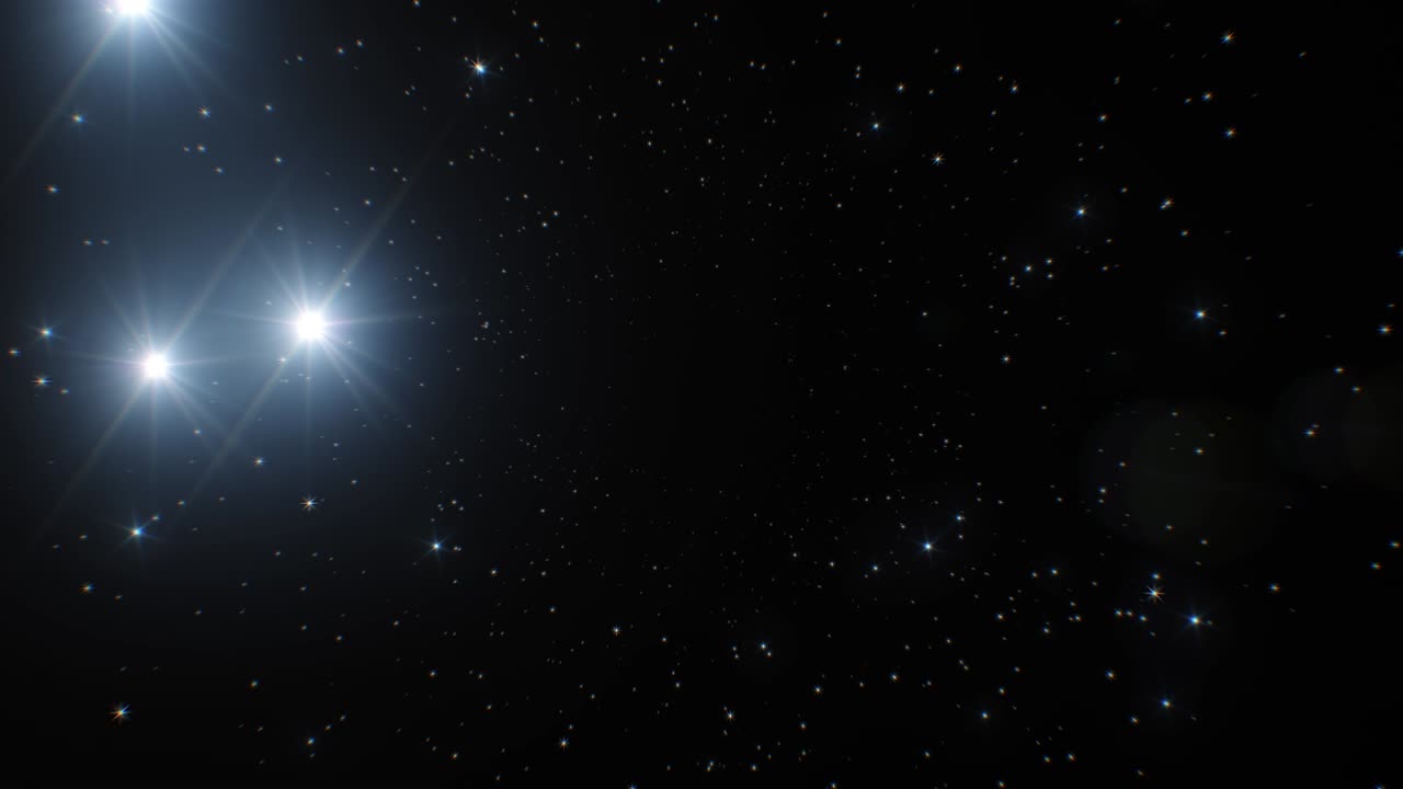 flashes foto de túnel sin costuras. fondo de movimiento abstracto de llamaradas rápidas brillantes en negro. video de animación 3d en bucle con puntos parpadeantes en el espacio.