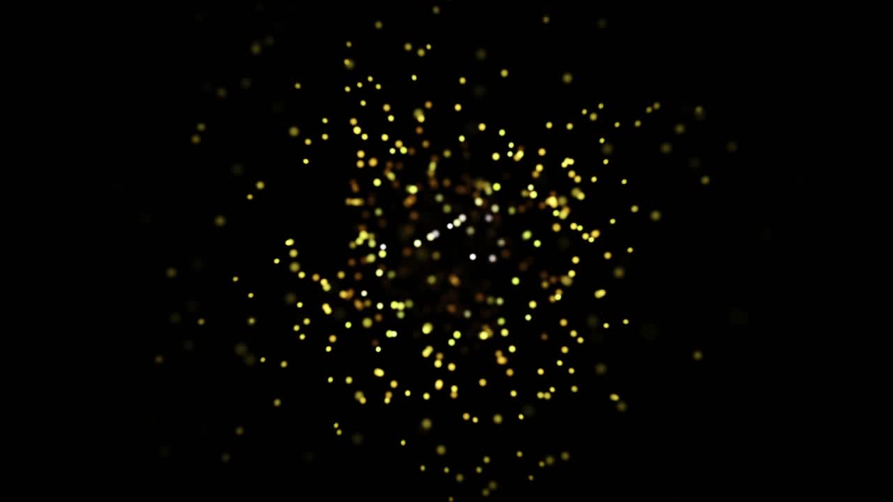 Abstract Glowing Particles