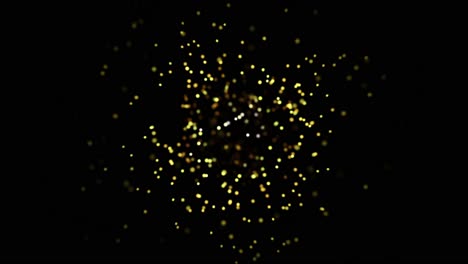 abstract glowing particles