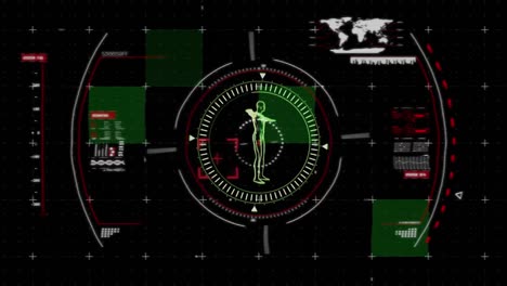 Menschlicher-Körper-Rotiert-Auf-Schwarzem-Hintergrund