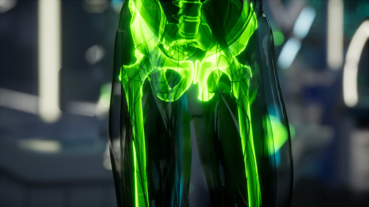 실험실 에서 인간 골격  ⁇  스캔 검사