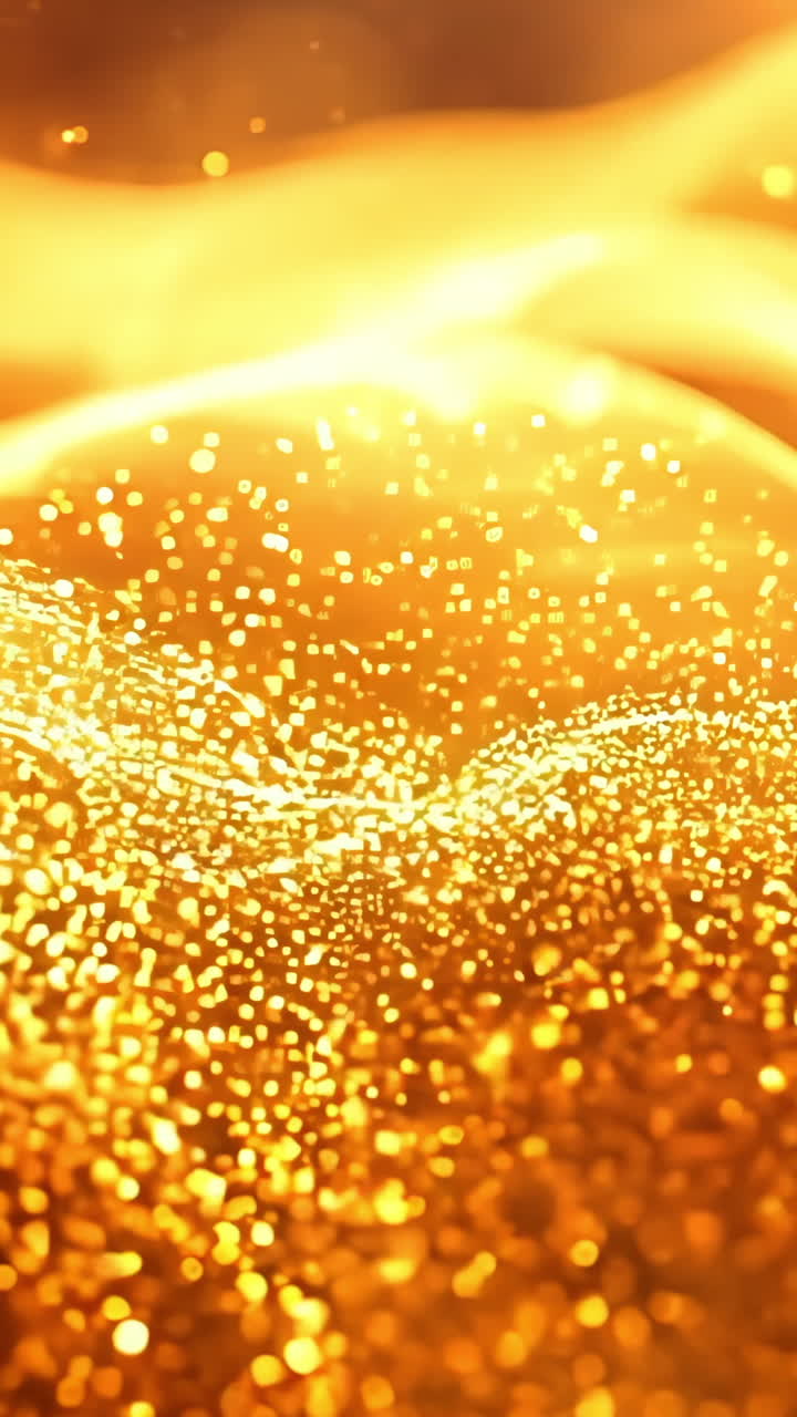 A bright yellow background with a lot of sparkles. The sparkles are scattered all over the background, giving it a dreamy and ethereal feel