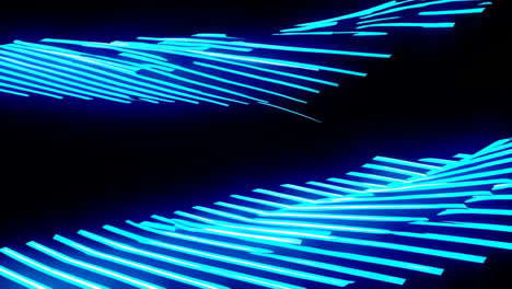 abstract glowing blue lines