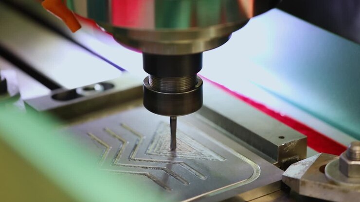 Fresadora CNC para metalurgia.
