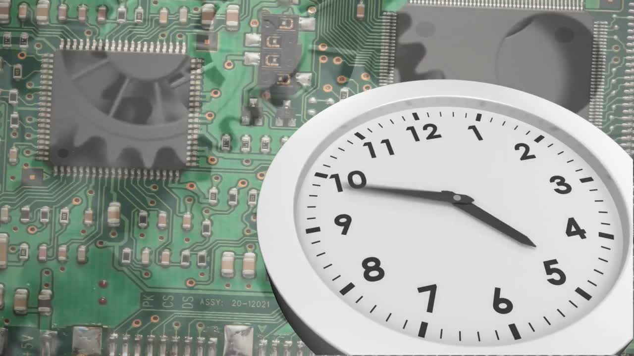 Clock and motherboard