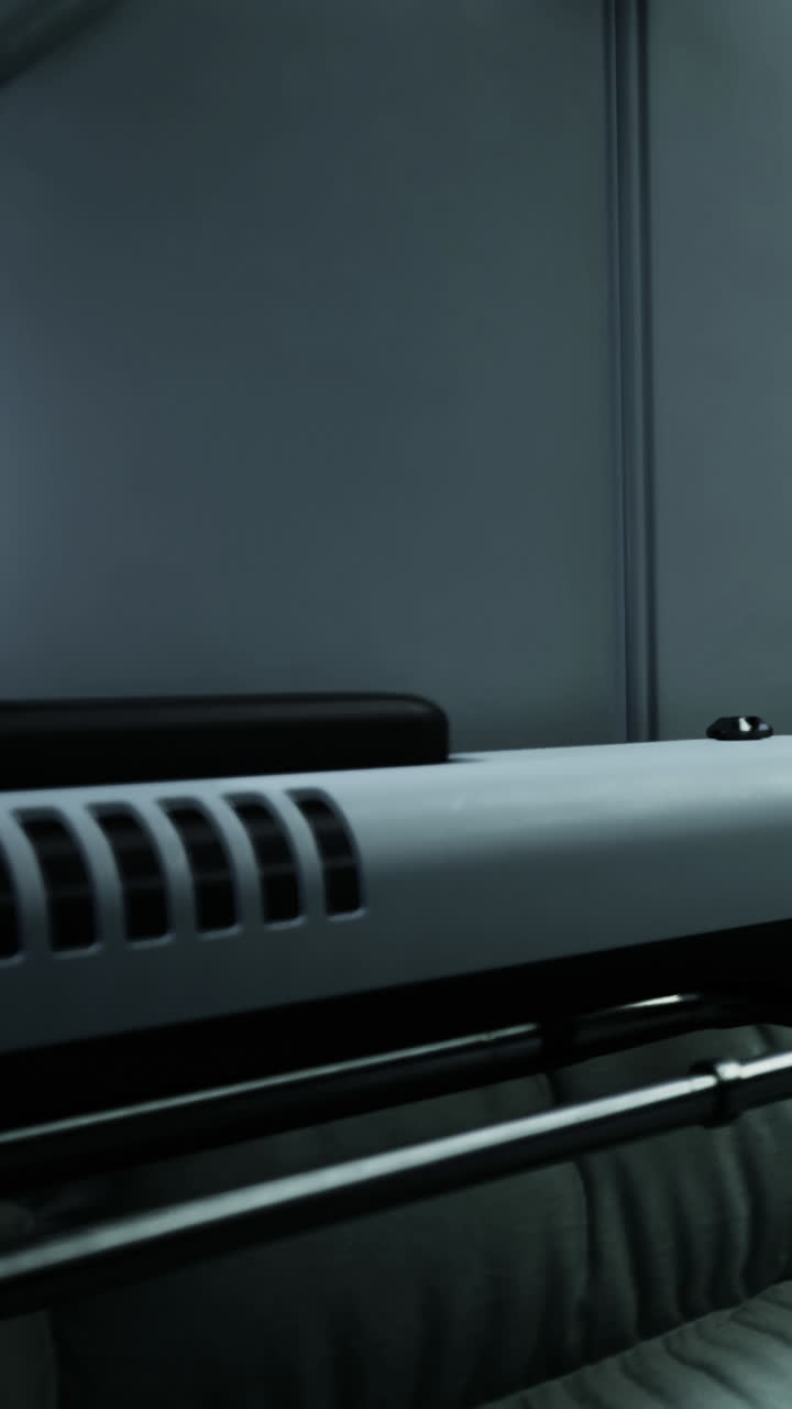 Detail of a device inside a room with soft lighting and clean surfaces