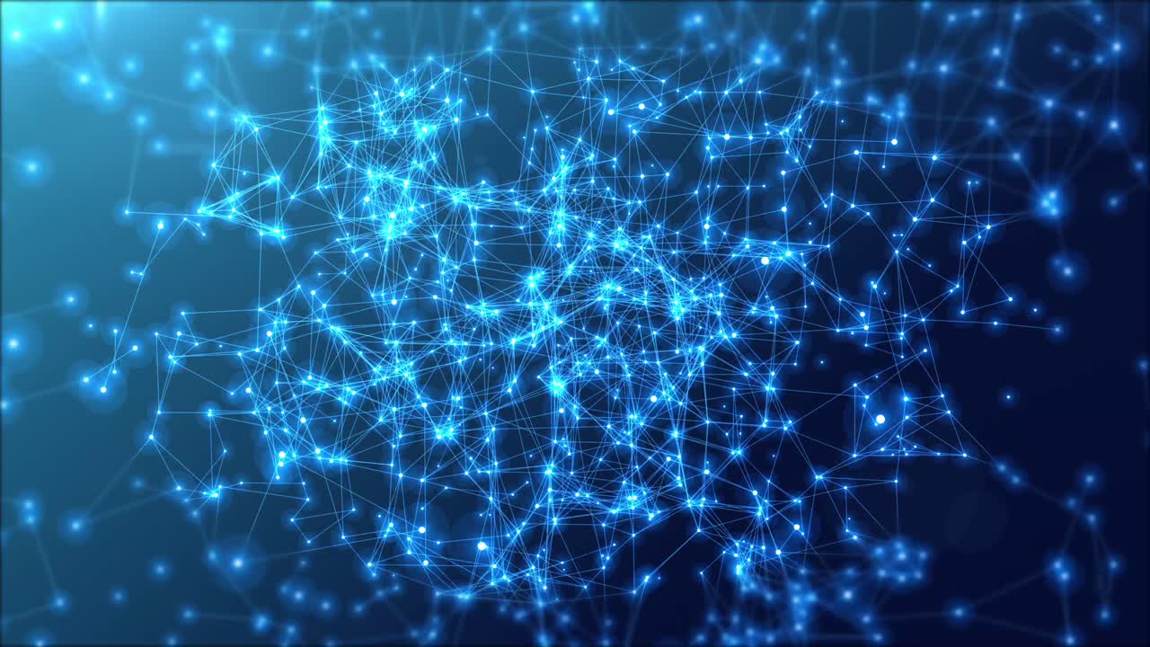 Matrix of lines orbiting and growing complexity