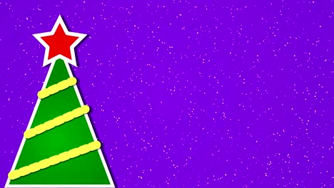 animación de fondo en movimiento del árbol de navidad