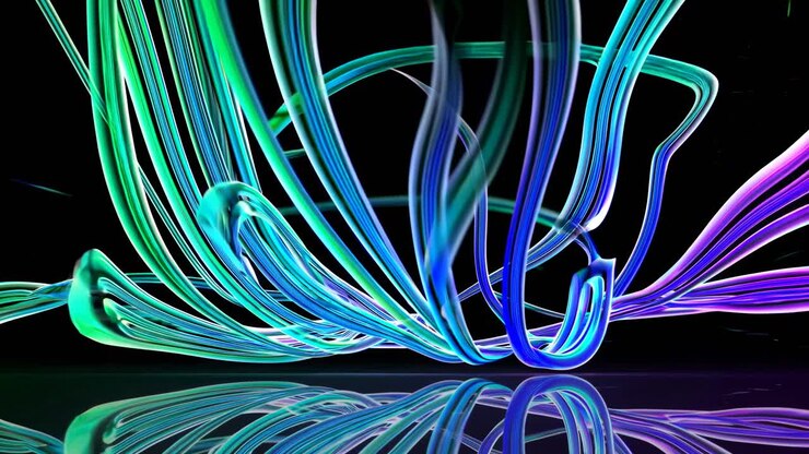 Abstract Glowing Lines