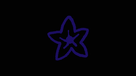 símbolo de la estrella púrpura