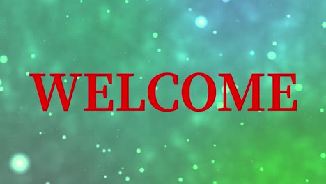 welcome message text animation motion graphics