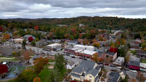 high-aerial-push-over-blowing-rock-nc,-north-carolina-in-autumn