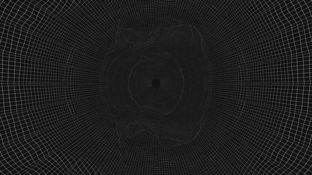 vuela sobre un paisaje futurista. animación en bucle sin problemas