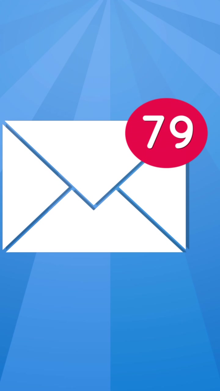 Messages increasing in count for social media. 4k