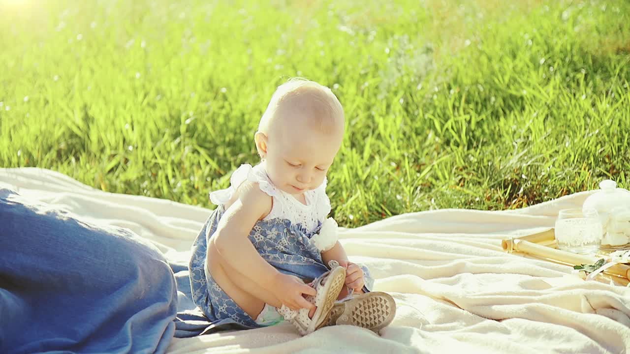 Baby Girl on a Picnic