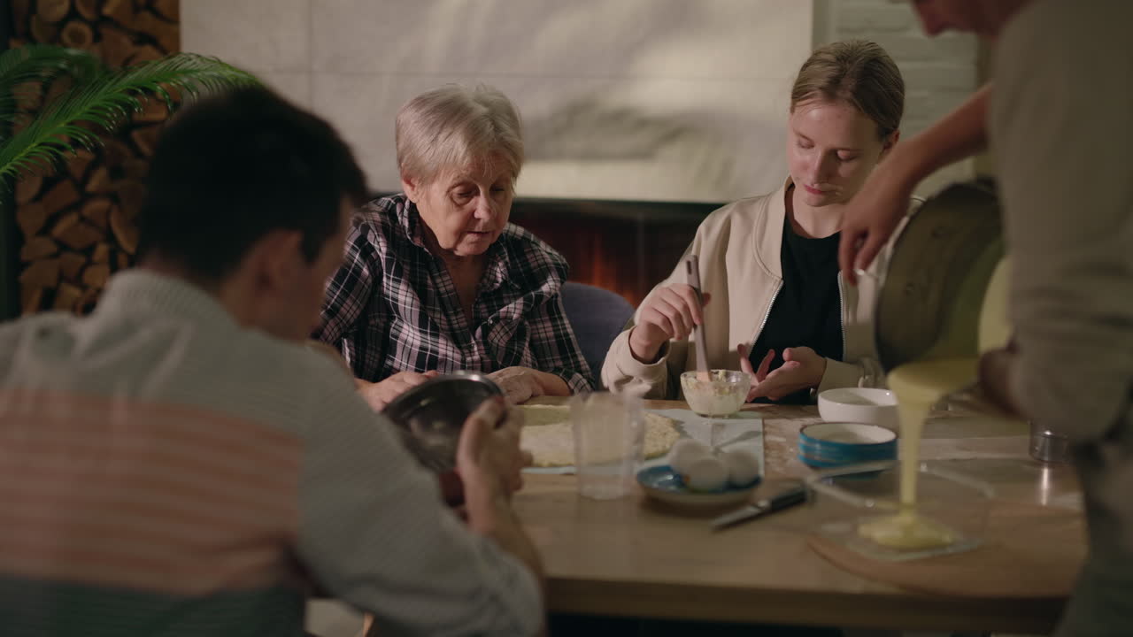 Family Baking Together