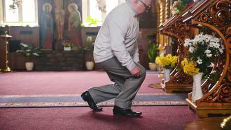 old man in church