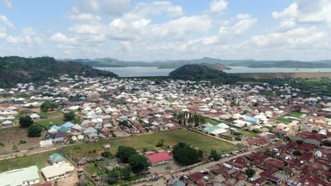drone shot of abuja city view