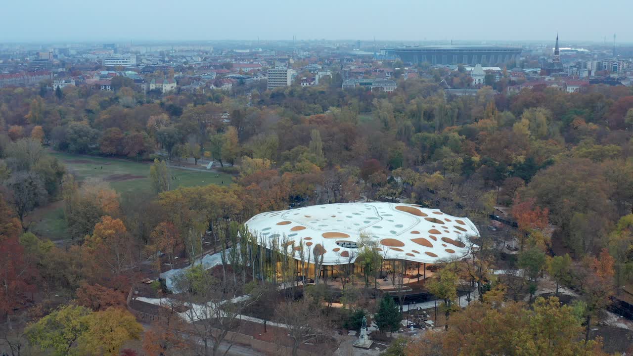 casa del museo de la música en el parque de la ciudad, budapest, hungría