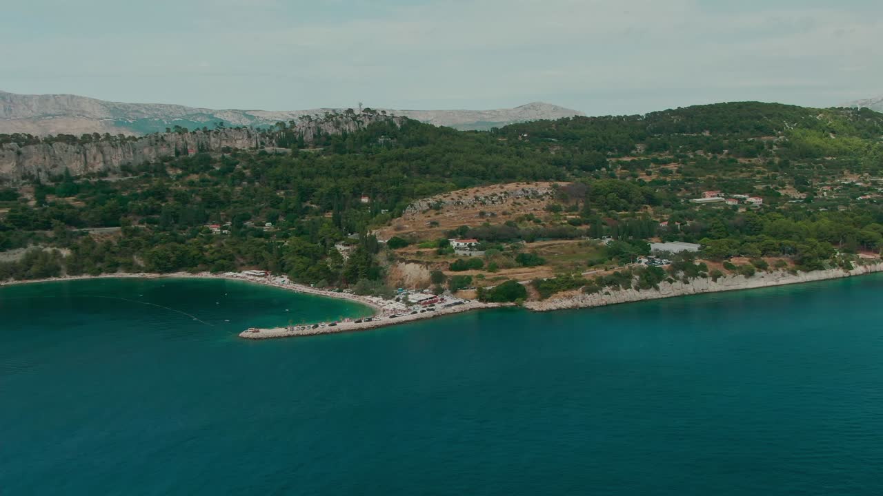 Croatia coast aerial beaches blue water nature clean sunny vacation