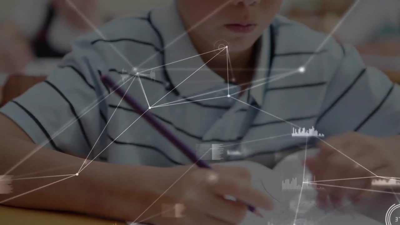 통계의 활성화와 학교 소년의 글쓰기에 대한 연결 네트워크