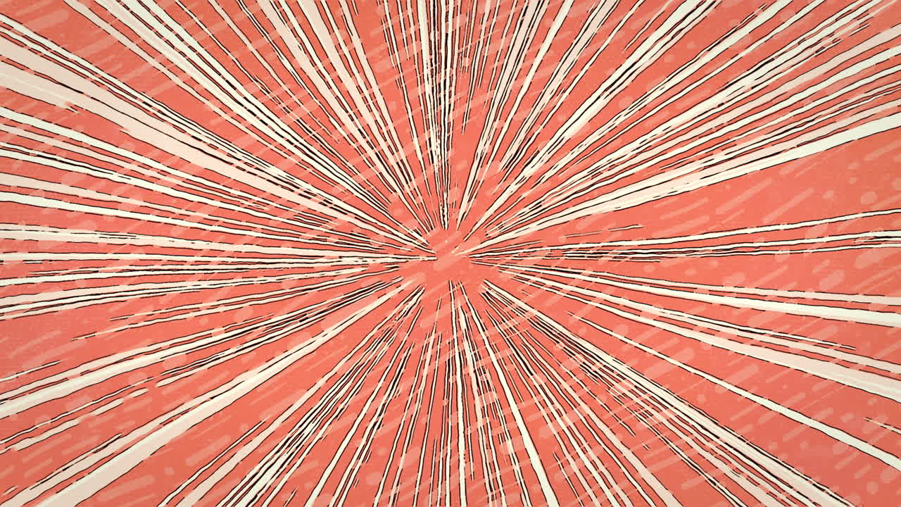 Red Radial Speed Lines