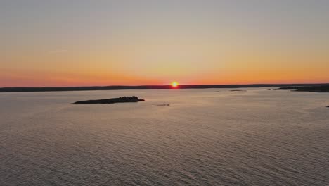 beautiful landscape sunset aerial of lower mark island