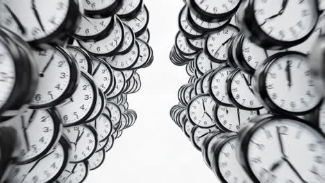 many clocks in motion