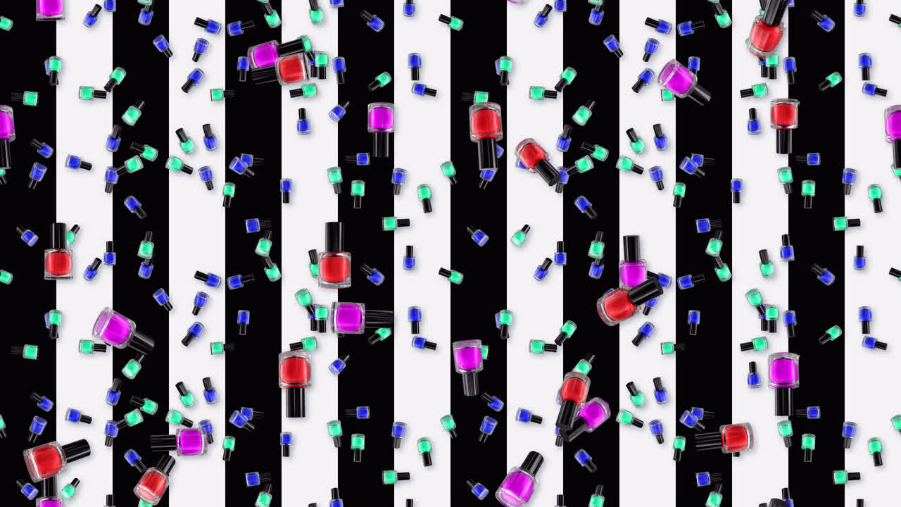 화장품, 메이크업, 손 라크, 루프, 타일, 하락한 배경, 럭셔리