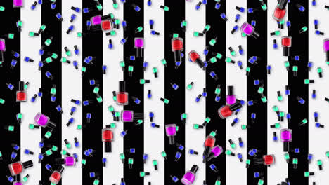cosmetología maquillaje esmalte de uñas teja de bucle caída de fondo lujo