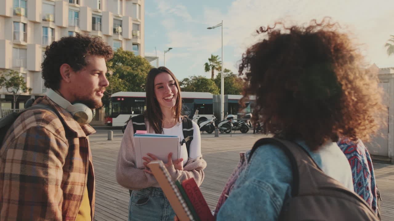 Students on a Campus