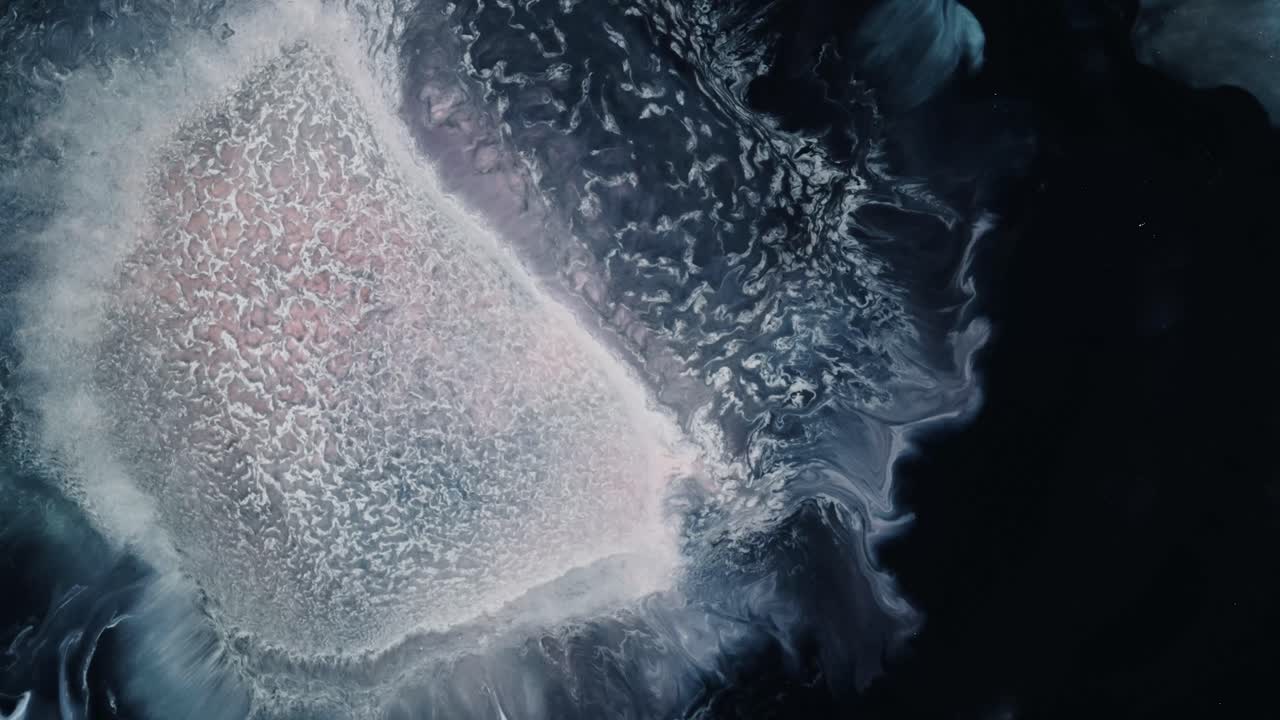 arte abstracto líquido nebulosa multicolor